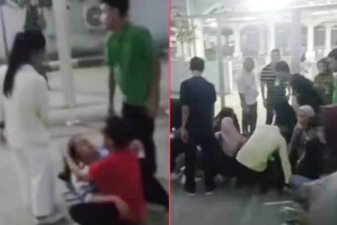 Tangkapan layar kesurupan di Pabrik Sepatu PT Adonia.