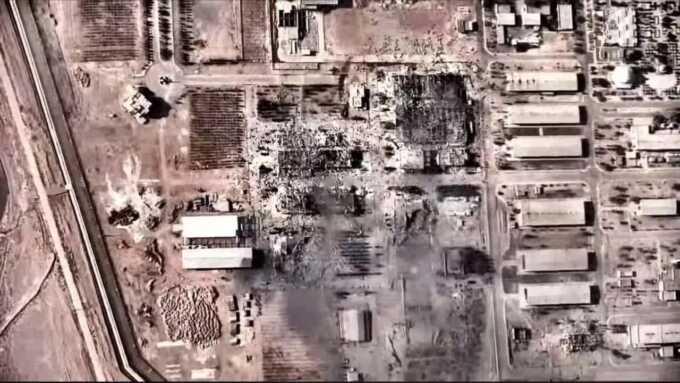 Foto yang dirilis IDF memperlihatkan kondisi fasilitas nuklir di Isfahan, Iran, yang hancur usai serangan udara pada Sabtu 21 Juni 2025. (The Jerusalem Post)