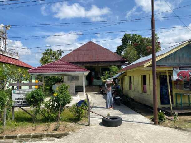 Lokasi Rumah Tua Kai Jungkir usai dipindahkan ke wilayah Baamang di zaman kolonial Belanda.FOTO: MIFTAH/KALTENG POS