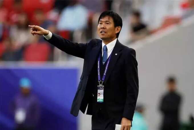 Pelatih Jepang Hajime Moriyasu akan menurunkan kombinasi pemain inti dan pelapis saat menghadapi Indonesia di laga pamungkas grup C Kualifikasi Piala Dunia 2026 Zona Asia di di Stadion Suita City, Osaka, Jepang, Selasa, 10 Juni 2025. (Sumber: REUTERS/Thai