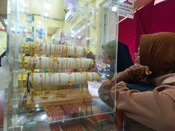 Lokasi penjualan emas di PPM Sampit. MIFTAH/KALTENG POS