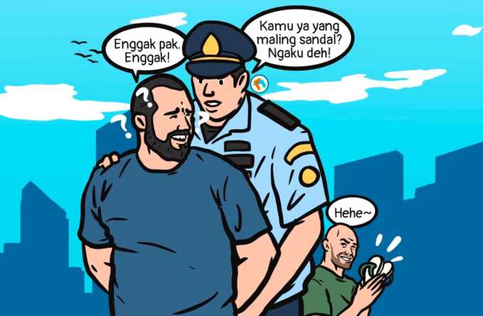 Ilustrasi salah tangkap. KLIKHUKUM.ID