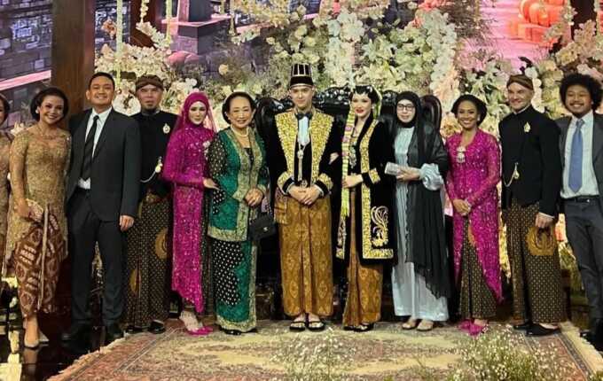 Acara Ngunduh mantu pernikahan Al Ghazali dengan Alyssa Daguise di JCC, Senayan, Kamis (19/6/2025).