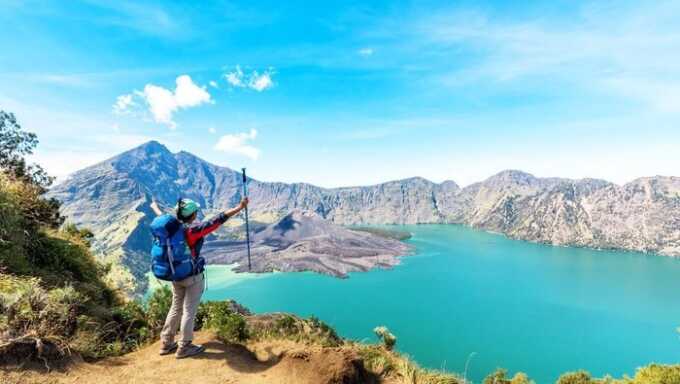 Wisata Gunung Rinjani NTB.