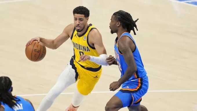 Indiana Pacers akan menatang kembali Oklahoma City Thunder pada game 4 Final NBA 2025, Sabtu (14/6/2025) di Gainbridge Fieldhouse. (Sumber: sports.yahoo.com)