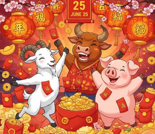 Ilustrasi tiga shio diprediksi akan dihampiri keberuntungan dan rezeki
