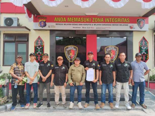 Pengurus KSU SB Seruyan membuat laporan terhadap sejumlah anggota ke Polda Kalteng, Jumat (11/7).