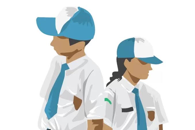 Ilustrasi seragam sekolah gratis