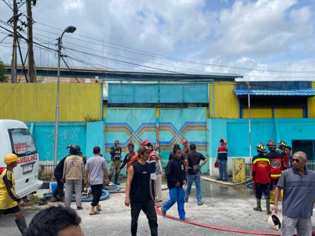 Situasi di lokasi PLTD. MIFTAH/KALTENG POS