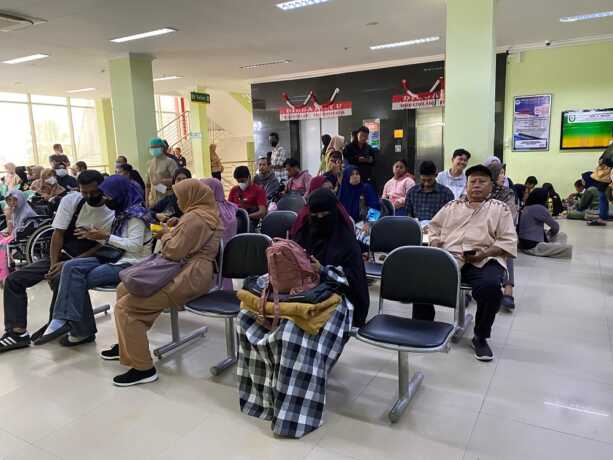 Pasien di RSUD Murjani.MIFTAH/KALTENG POS