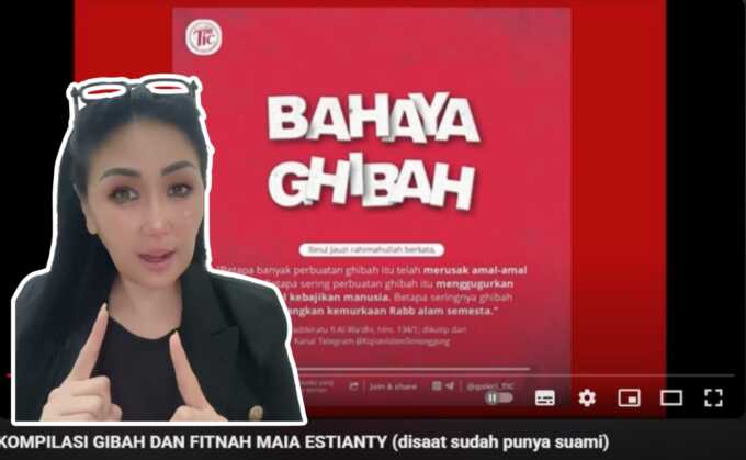 Kompilasi “Video Ghibah dan Fitnah Maia Estianty”.