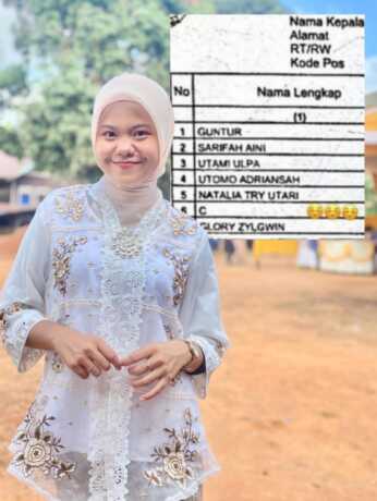 Perempuan asal Kotim memiliki nama terpendek hanya satu huruf yakni “C”.