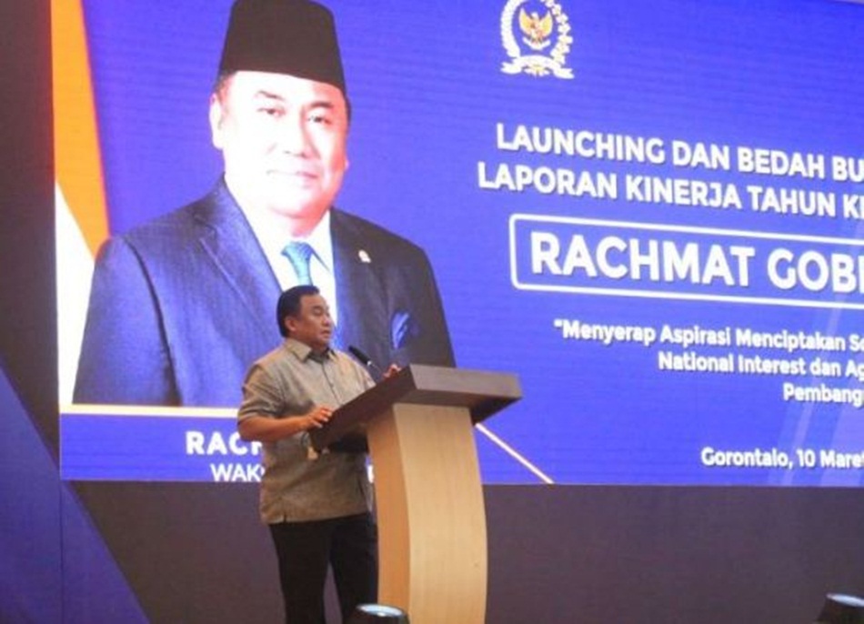 Rachmat Gobel luncurkan Buku itu berjudul &lsquo;Restorasi untuk Kesejahteraan dan Martabat Bangsa; Kiprah Tahun ke-3 Kinerja Wakil Ketua DPR RI.(isitimewa)