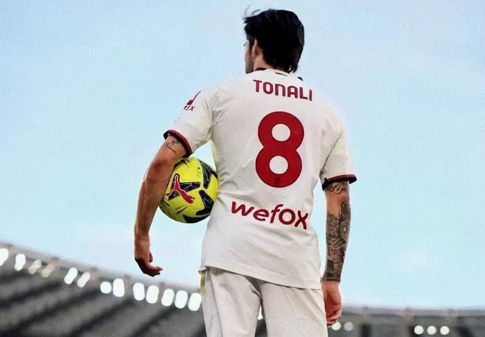 Sandro Tonali di Stadion Olimpico Roma. (Instagram/@sandrotonali)