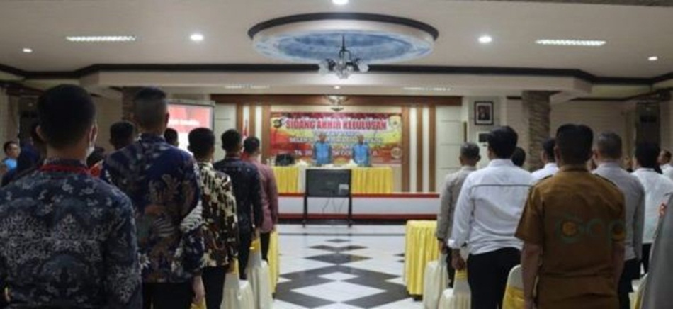 Sidang Terbuka Kelulusan Seleksi Penerimaan Calon Taruna Akademi   Kepolisian yang digelar di Polda Gorontalo.(istimewa)