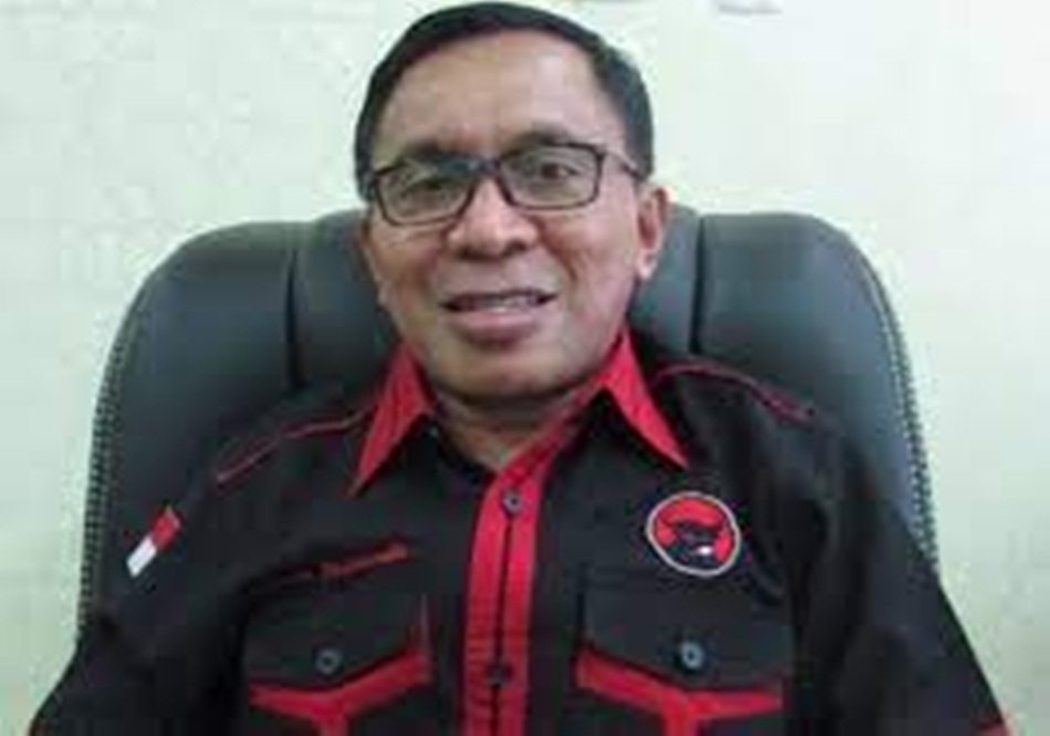 Sekretaris DPD PDIP Provinsi Gorontalo La Ode Haimudin siapkan Pengacara kader tersangka Judi sabung ayam.(istimewa)