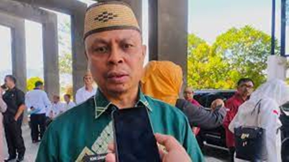 Sekretaris Daerah Kabupaten Gorontalo Roni Sampir ungkap temuan BPK 110 Juta akibat nunggak sewa eks Rumah Dinas DPRD.(Foto humas)