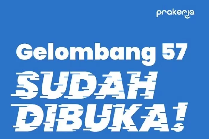 Gelombang 57 kartu Prakerja sudah dibuka. (Istimewa)