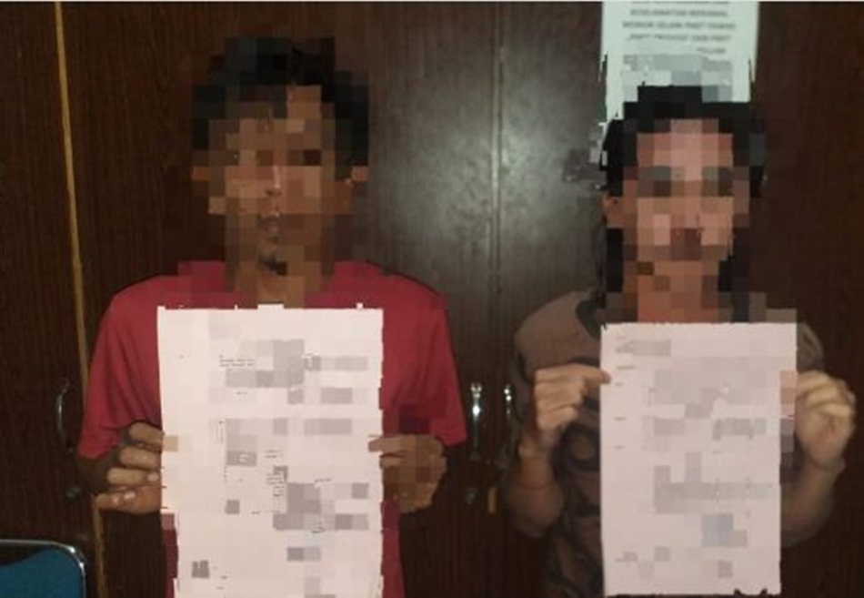 Satresnarkoba Polresta Gorontalo Kota ringkus dua pelaku pengedar Obat Terlarang.(hms-pol)