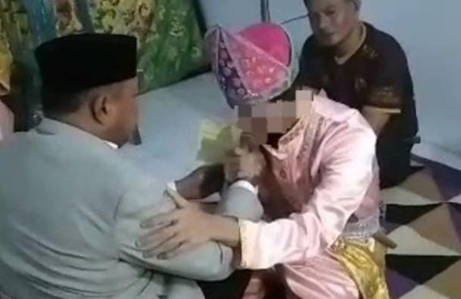 Prosesi pernikahan di Polresta Gorontalo Kota, Dalam masa penahanan pihak kepolisian,(hms-pol)