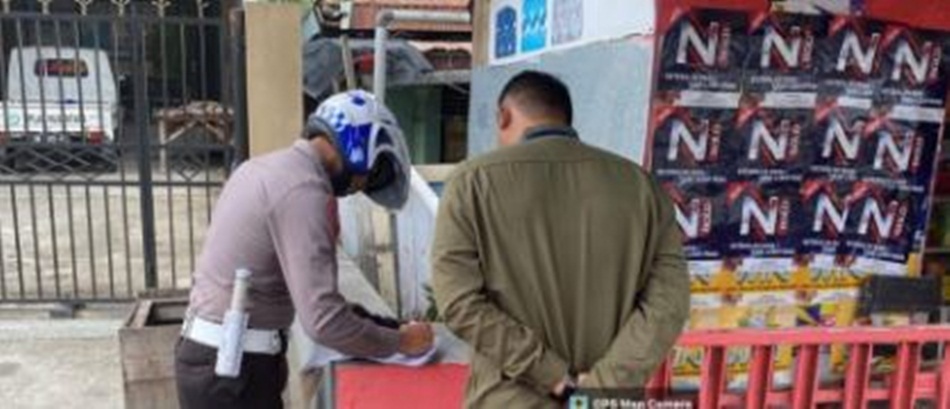 Dit Lantas Polda Gorontalo menerapkan tilang manual selama Operasi Patuh Otanaha 2023.(hms-pol)