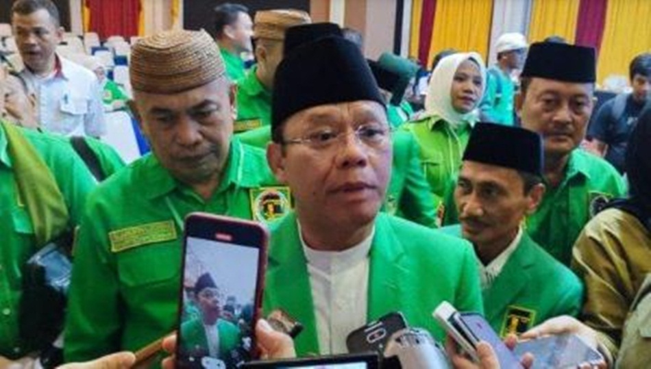 Plt Ketua umum PPP Muhammad Mardiono saat menghadiri  konsolidasi bacaleg digelar DPW Gorontalo (humas)