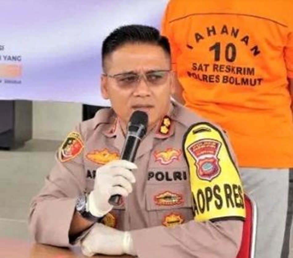 Kapolres Bolmut AKBP Areis Aminnulla. (IG Polres Bolmut)