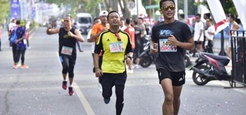 Sebanyak 608 orang peserta ramaikan  Karawo Fun Run dalam rangka memeriahkan hari Kemerdekaan Republik Indonesia ke 78 tingkat Provinsi Gorontalo(hms-Kmfo)