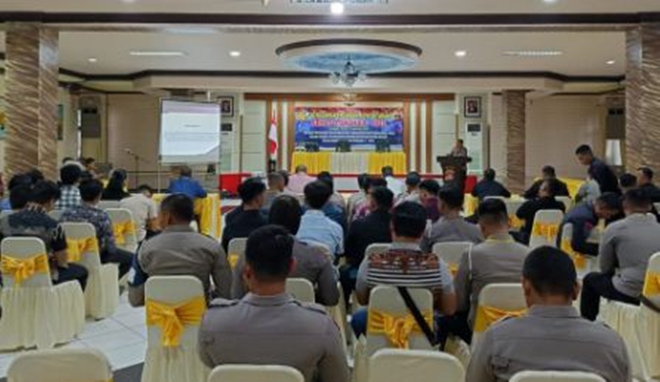 Sebelum operasi Pekat dilaksanakan Latpraops selama dua (2) hari di Aula titinepo Polda Gorontalo.(hms-pol)