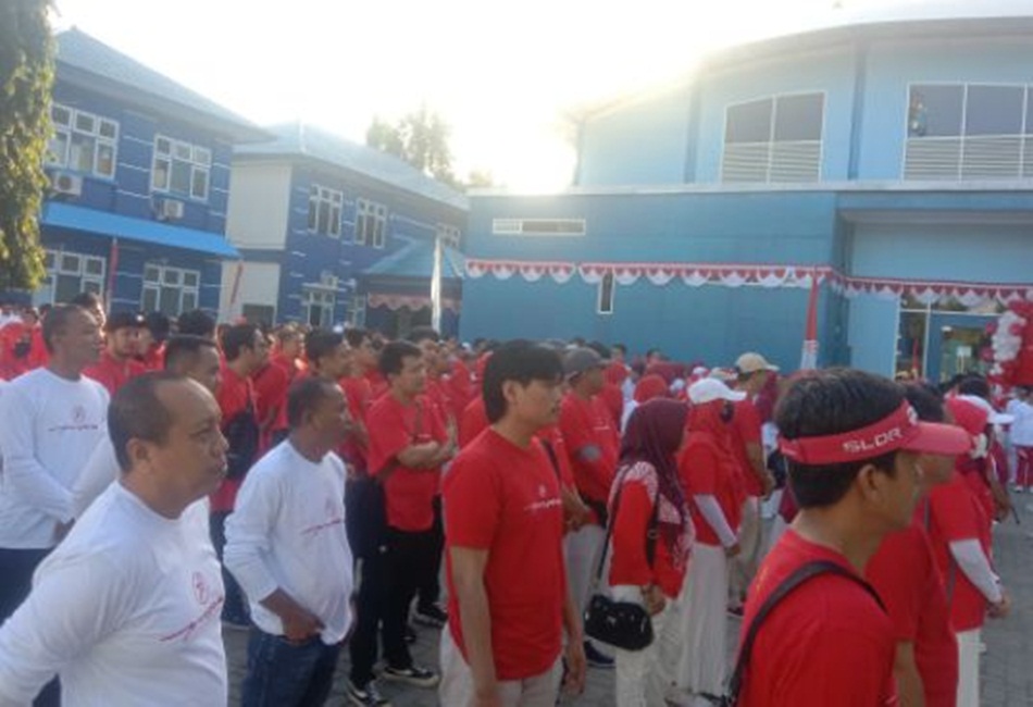 jalan sehat awali Poserni UPT PUPR se provinsi Gorontalo(istimewa)
