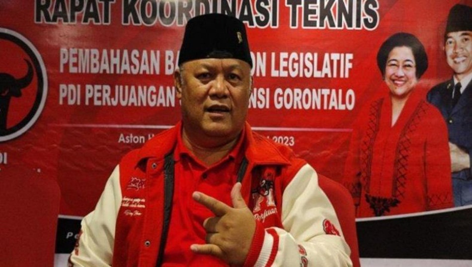 Ketua DPD PDIP Gorontalo Kris Wartabone  diserang DM (52), pria pengemudi becak motor (bentor) (F:Istimewa)