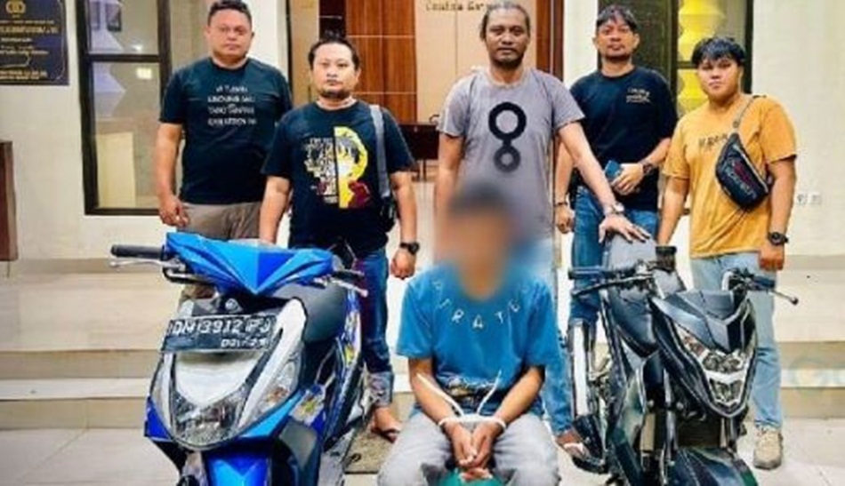 Terduga pelaku pencurian kendaraan bermotor (curanmor) diringkus Polres Gorontalo Utara (hms-pol)