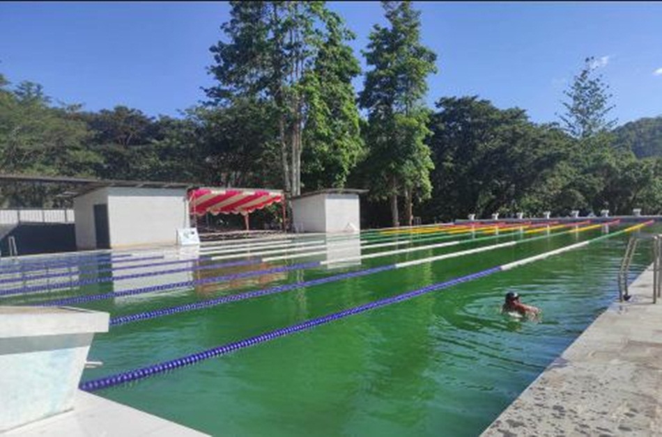 Kolam renang Standar Olimpiade Pemandian Lombong di Kecamatan Suwawa Tengah, Kabupaten Bone Bolango. (F.dok.Diskominfo)