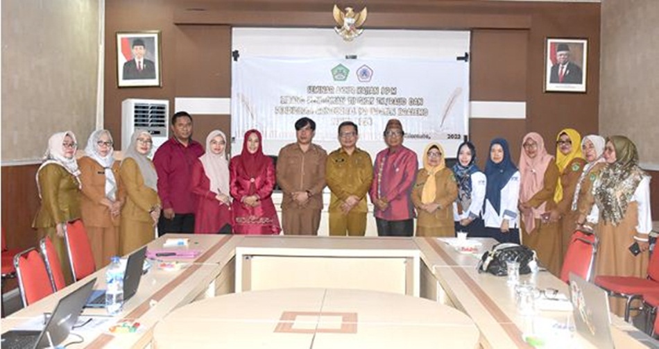 Pj. Sekda Supandra Nur saat membuka Seminar Akhir Kajian Bidang Pendidikan (hms-Kmfo)
