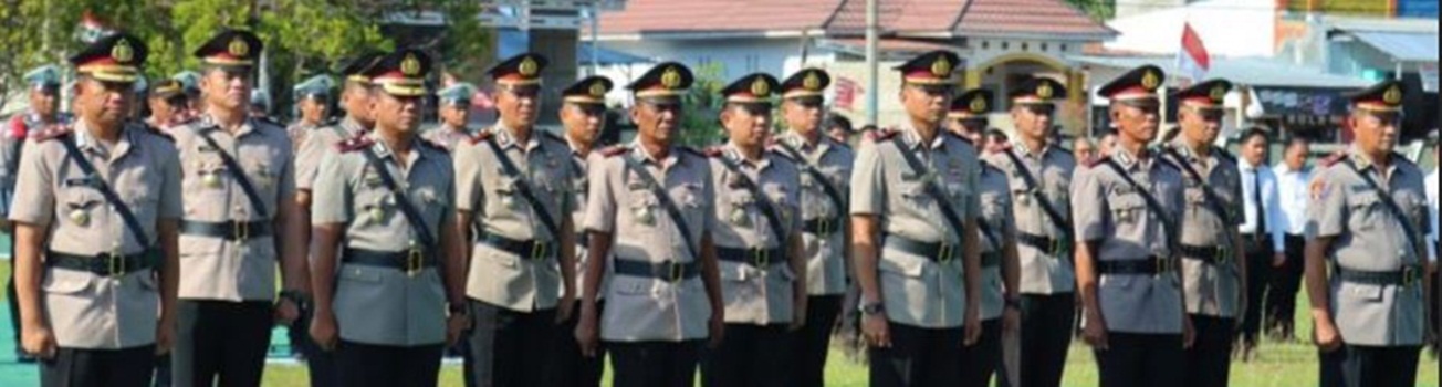 Kapolres Pohuwato Pimpin Sertijab Wakapolres, Kabag Ops, Kasat Samapta, Kapolsek Marisa, Paguat, Randangan, Patilanggio, Popayato dan Popayato Barat (hms-pol)