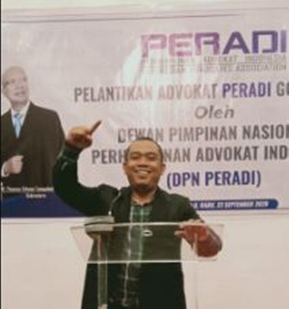 Harson Antu SH ketua Tim kuasa hukum Risman Taha