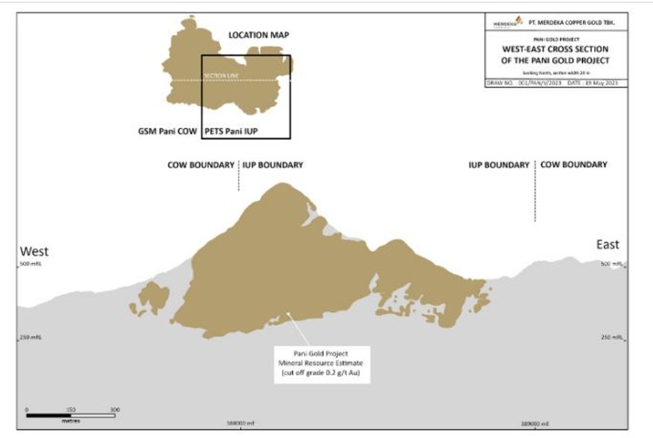 Proyek Emas Pani mengandung deposit emas dalam endapan epitermal sulfidasi rendah di Provinsi Gorontalo, Sulawesi.(Fdok)