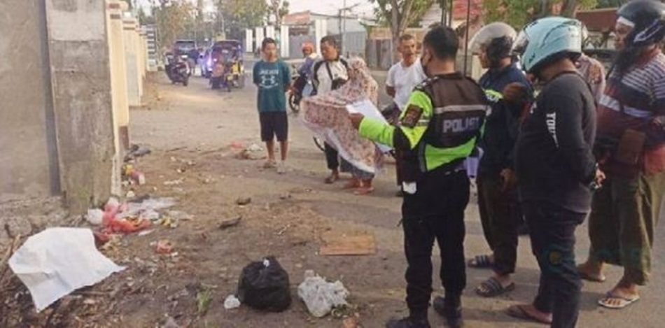 Lokasi kecelakaan AH di Jl. Raja Eyato, Kelurahan Molosifat W, Kecamatan Kota Barat, Kota Gorontalo.(F:Ist)