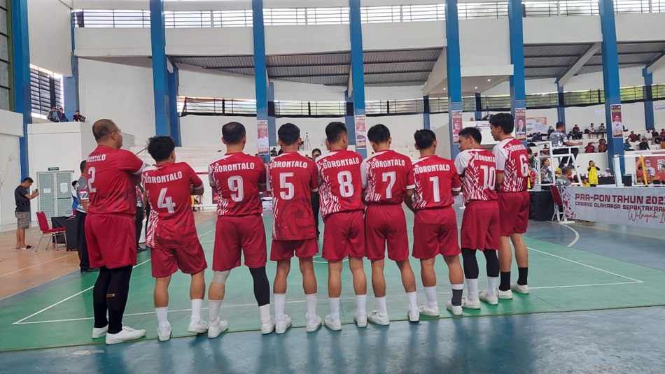 tim Takraw Putra saat laga Pra Pon di Mamuju (F:istimewa)