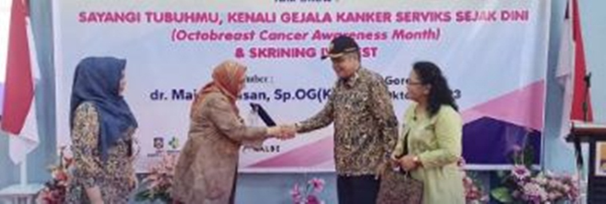 Narasumber dr. Maimun Ihsan, Sp.OG (K) menjelaskan Kanker serviks ini disebabkan oleh infeksi human papillomavirus (HPV)(Humas)