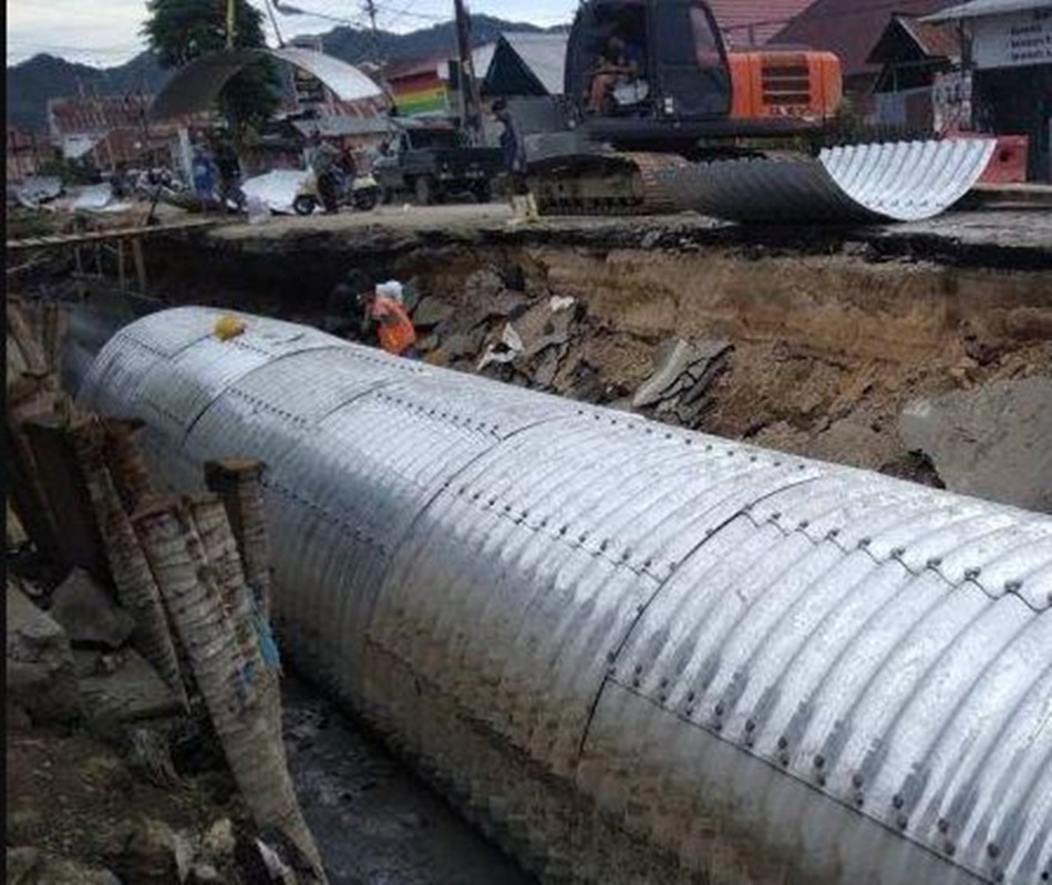 Proyek kanal Tangidaa yang pekerjaannya terkatung-katung(F:Istimewa)