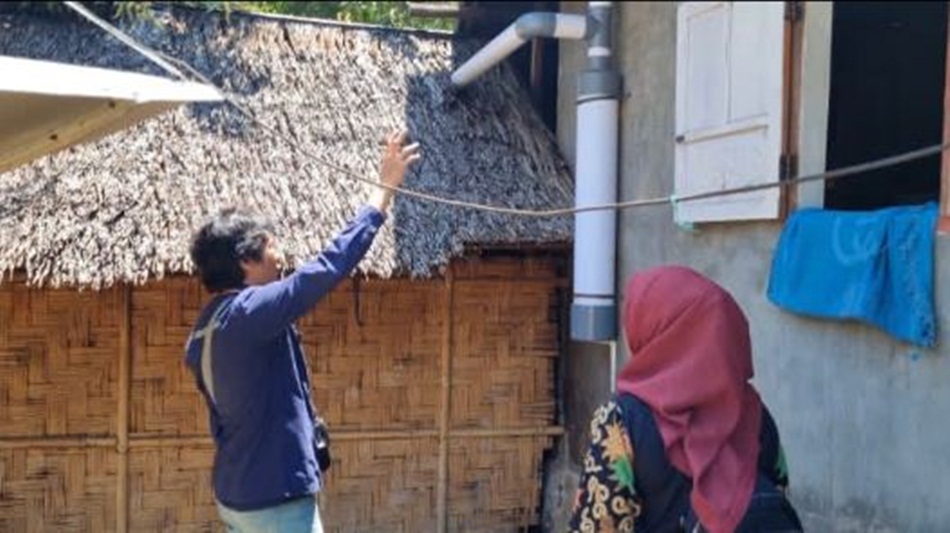Peninjauan Instalasi Penampungn Air Hujan (IPAH) yang ada di Desa Polohungo, Kecamatan Limboto yang ditinjau langsung oleh Forum Daerah Aliran Sungai (DAS) Provinsi Gorontalo (Foto : Fadhly)