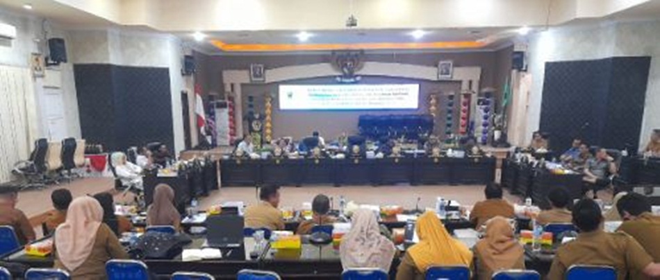 Suasana Rapat banggar DPRD Kota Gorontalo (F:ist).