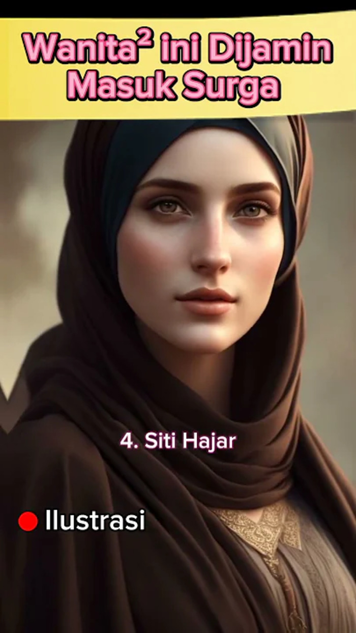 Ilustrasi: 10 Wanita yang dijamin masuk surga. (Tangkapan layar youtube Sobatiman)