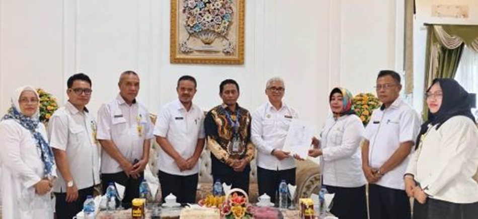 Silturahmi BPK RI Perwakilan Gorontalo dengan jajaran Pemerintah Kabupaten Pohuwato.(Hms-Kmfo)
