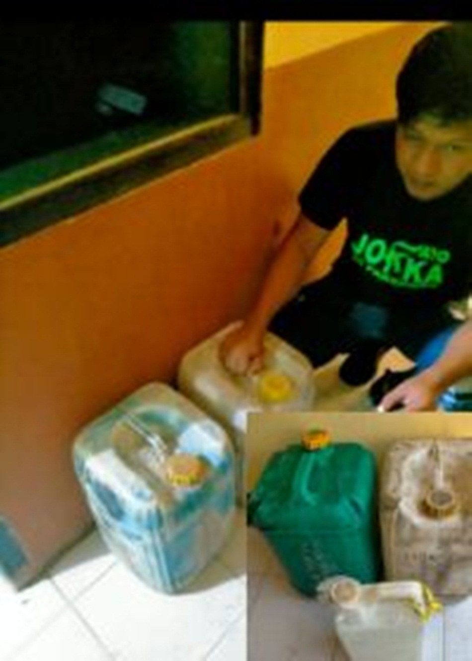 Barang bukti miras cap tikus yang berhasil disita Polsek Botumoito.(F: Hms-Pol)