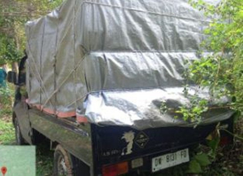 Barang bukti mobil dan cap tikus yang berhasil diamankan Polsek Atinggola.(F:hms-pol).