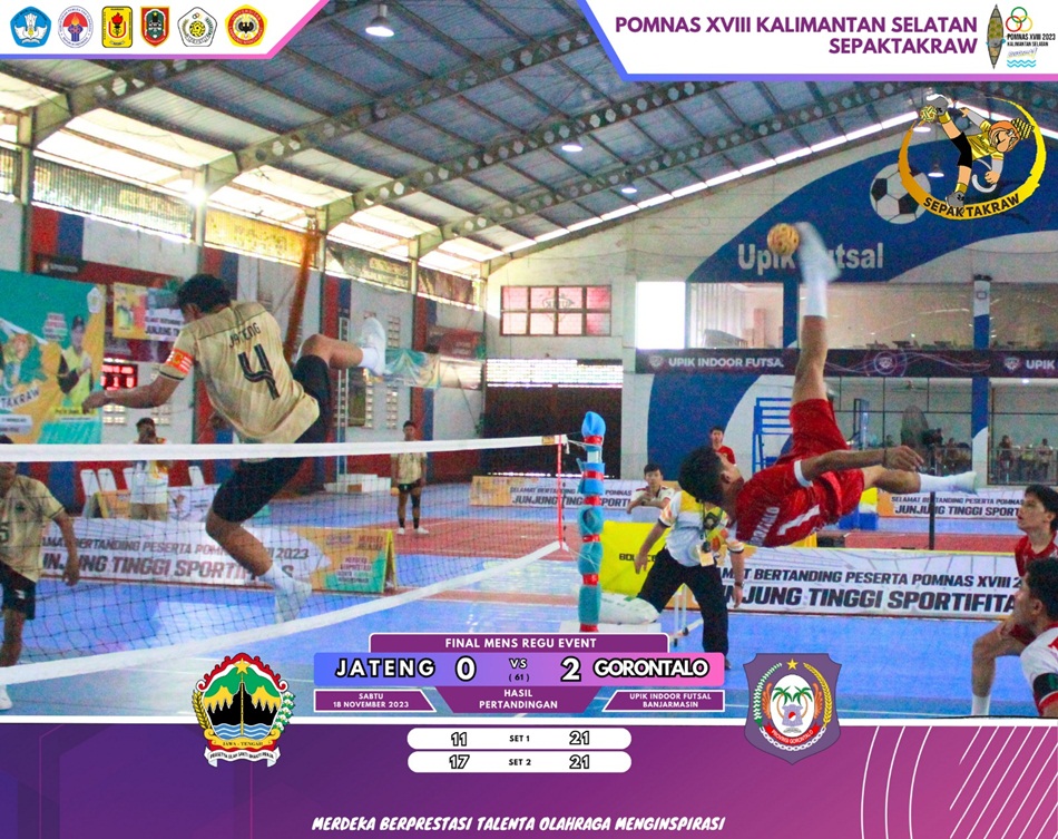 Team Gorontalo saat berlaga di Pomnas Banjarmasin yang berhasil meraih juara (F:istimewa)