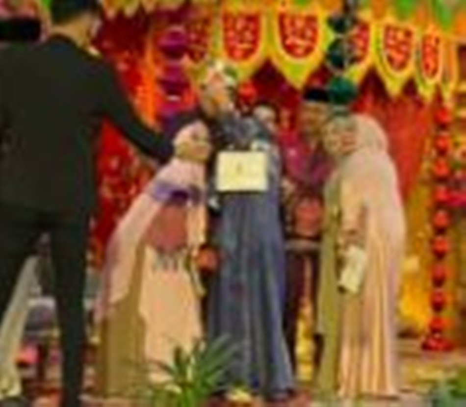suasana  prosesi modelo putra dari Rachmat Gobel (RG),  di Graha Azizah.(F:tangkapan layar video)