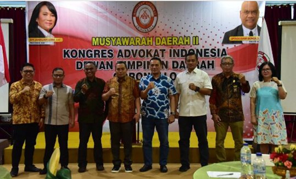 Penjagub Gorontalo Ismail Pakaya turut menghadiri Musyawarah Daerah (Musda) ke-II   2023 Dewan Pengurus Daerah Kongres Advokat Indonesia (DPD-KAI) Provinsi Gorontalo,  bertempat di TC Damhil UNG(hms)